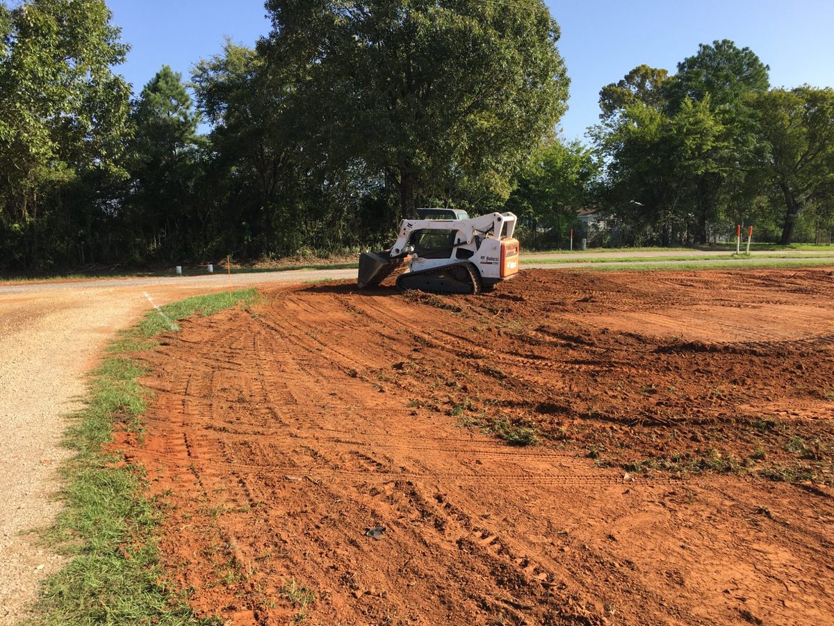 Bobcat site grading work