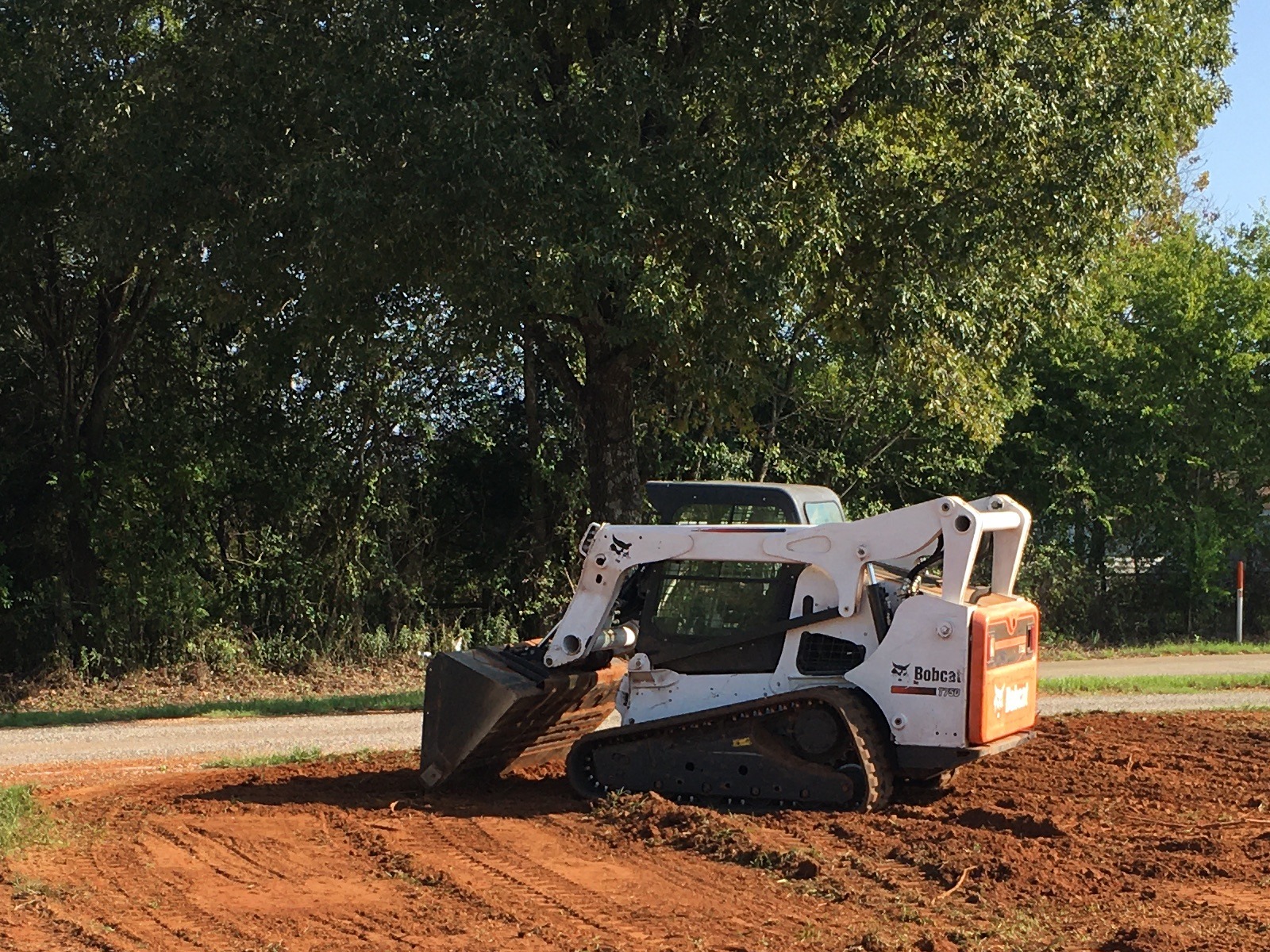 Bobcat site grading work