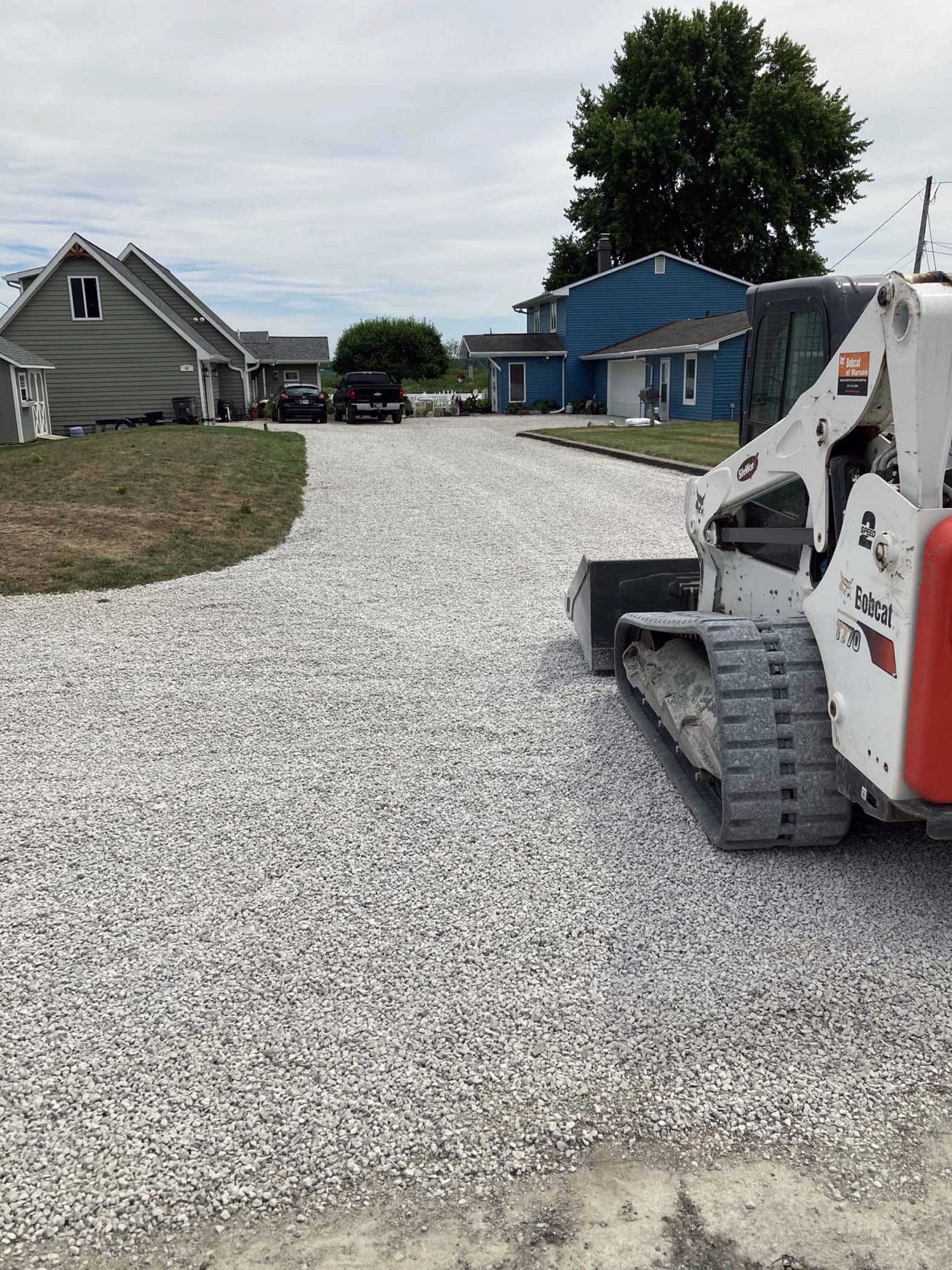 Gravel driveway project